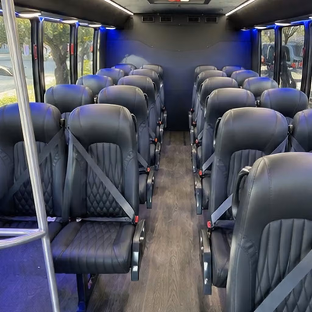 25 passenger minibus interior