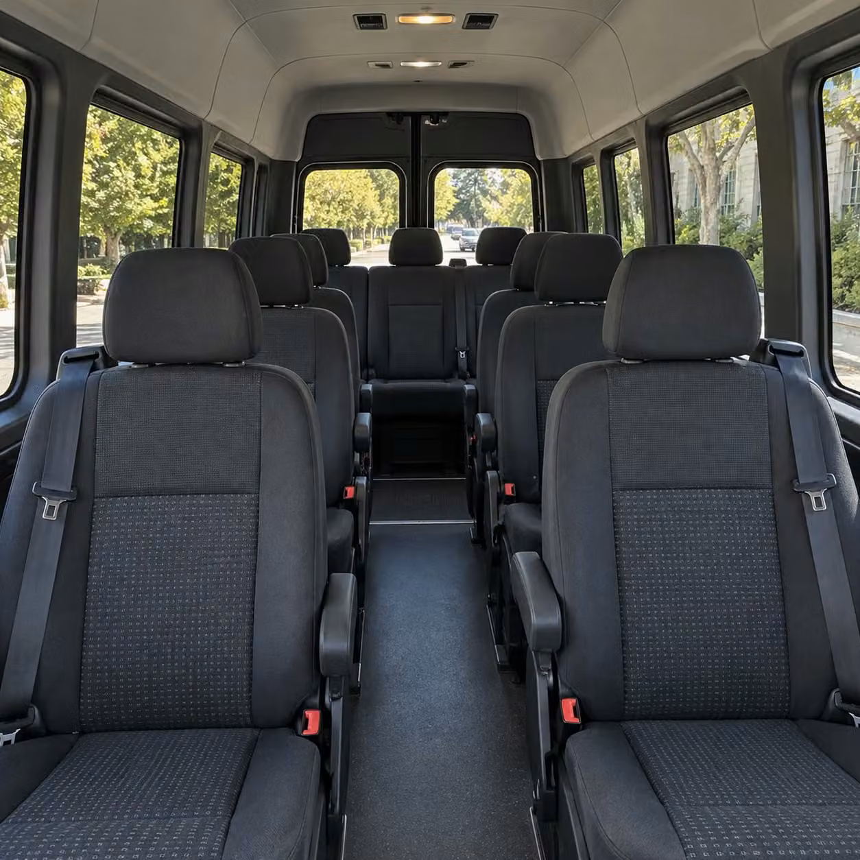 sprinter van with driver interior